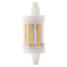 Bombilla led diall lineal transparente r7s 9 w luz amarilla
