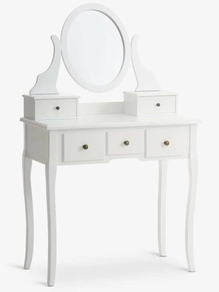 Toeletta MALLING con specchio bianco