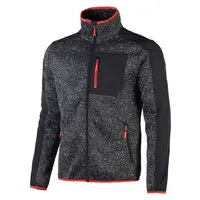 Herren Arbeits-Strickfleece Jacke
