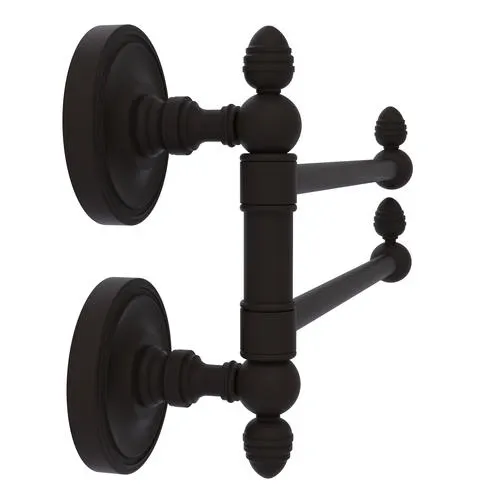 Allied Brass Prestige Regal Oil-Rubbed Bronze Wall-Mount 2-Swing Arm Towel Holder