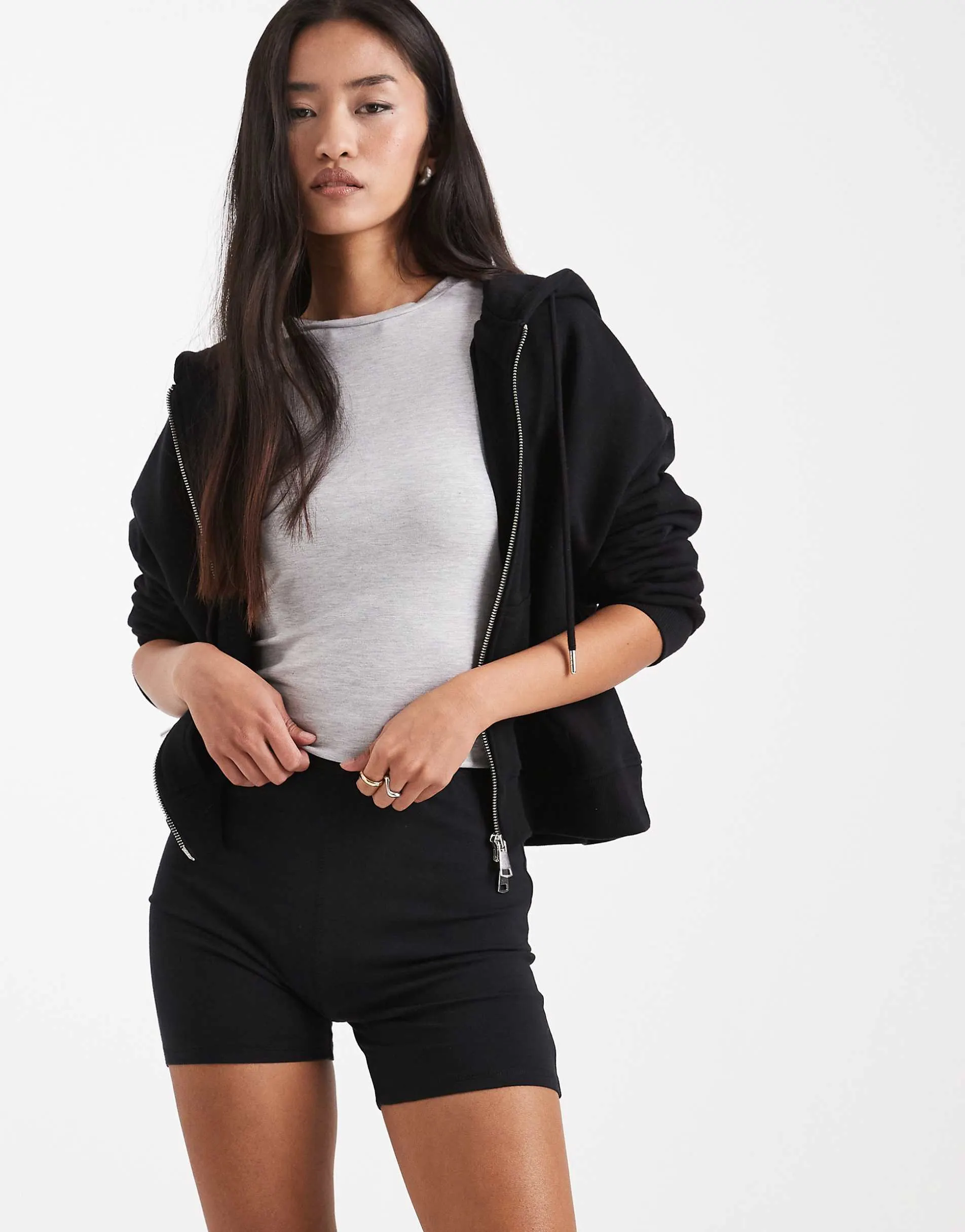 COLLUSION booty short in black