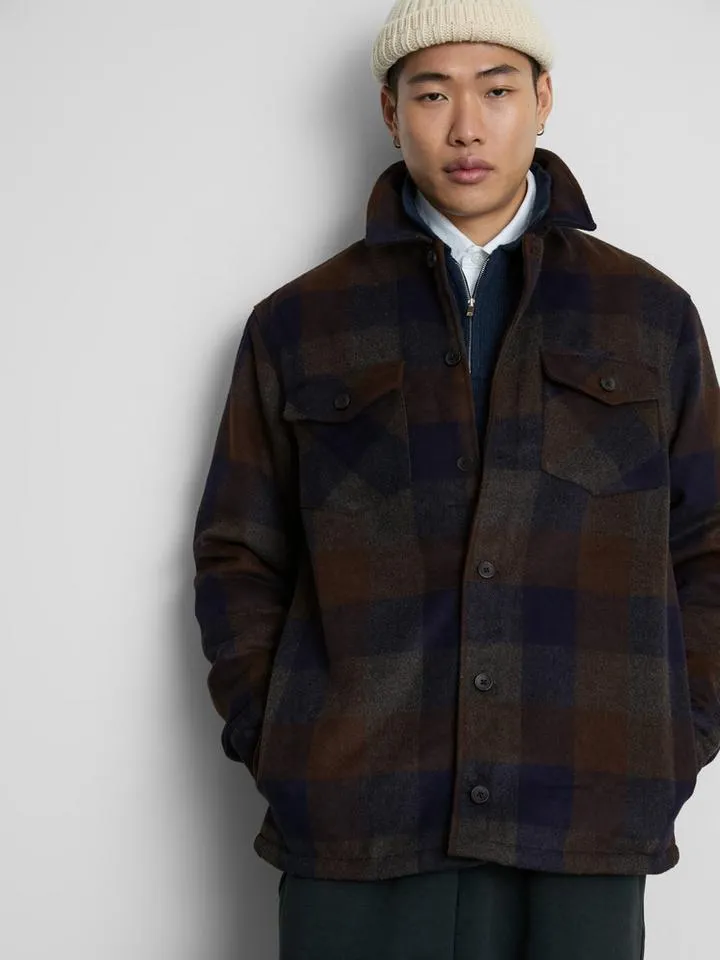 Veste-chemise à carreaux