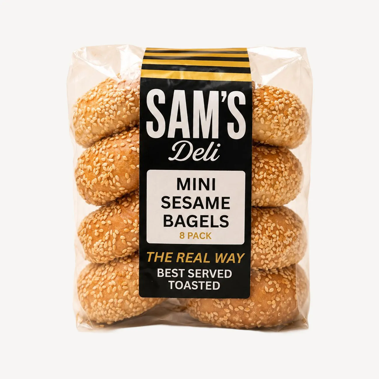sams mini sesame bagels 8pk