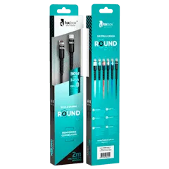FOXBOX CABLE ROUND PRO 1.25M TYPE-C A LIGHTNING
