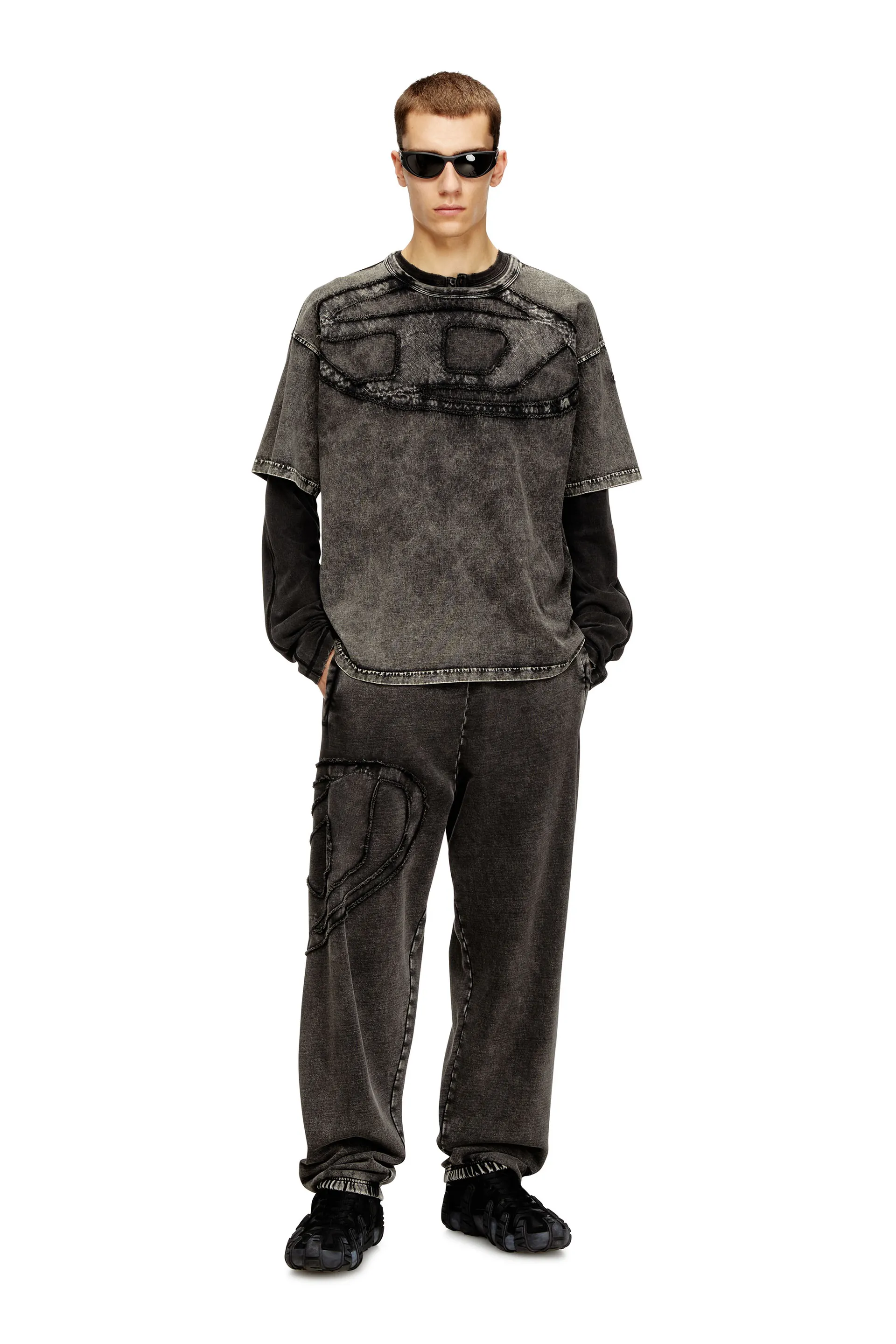 Relaxed cotton T-shirt with Oval D applique