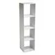 Etagère colonne 4 cases Mix'n Modul bois blanc 34....