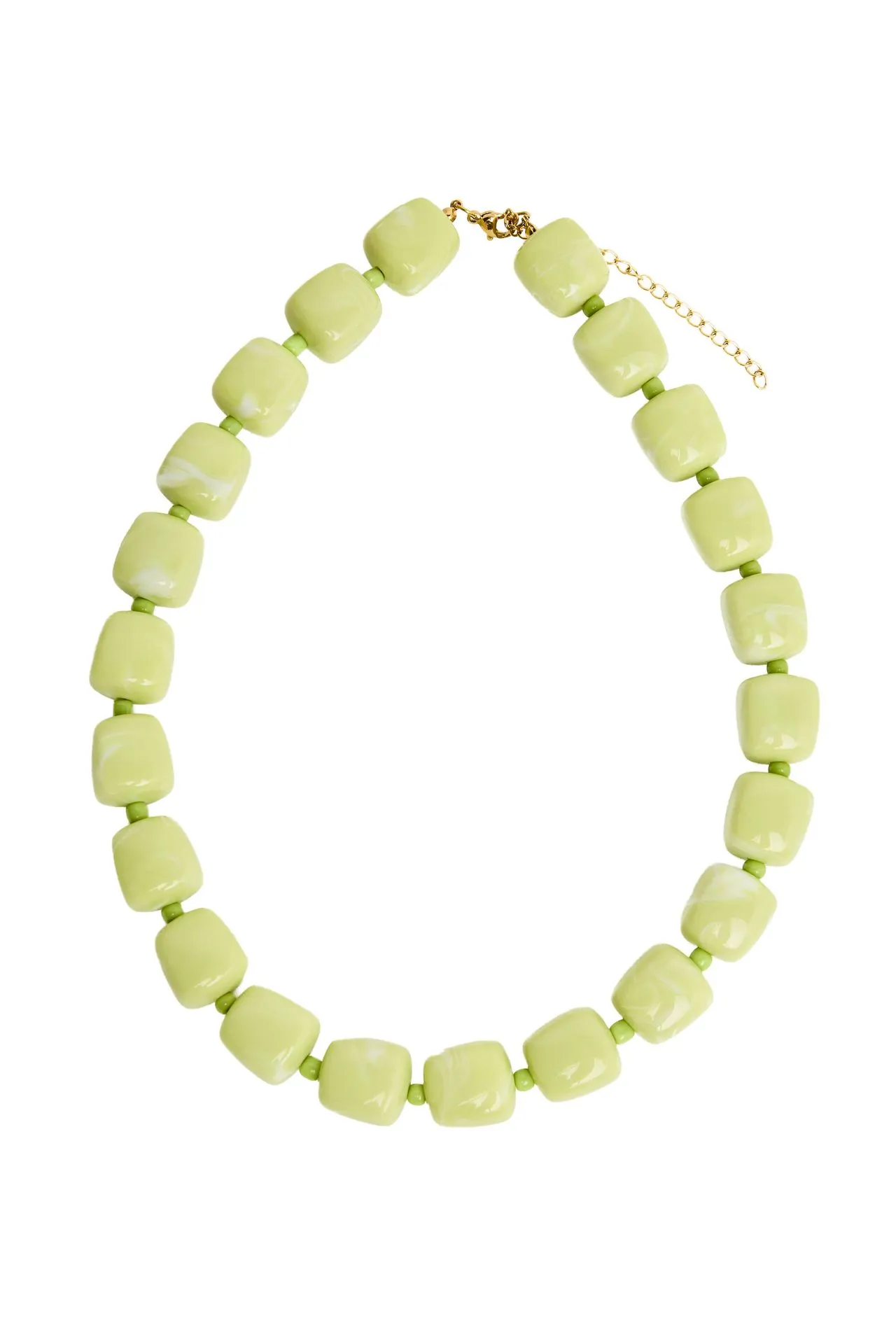 Groene kralenketting