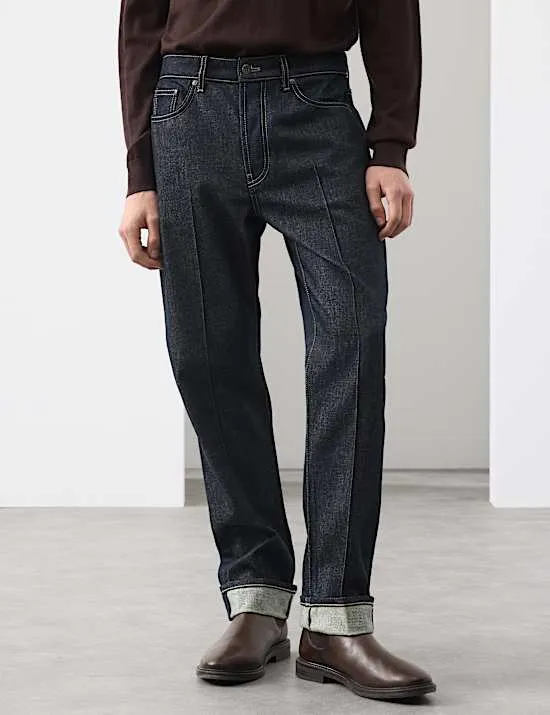 Straight Fit Stay Crease Jeans