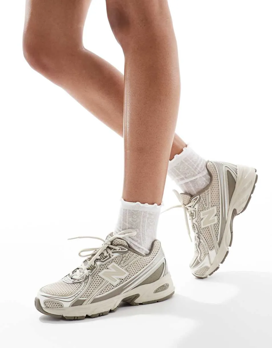 New Balance 740 trainers in beige Exclusive to ASOS