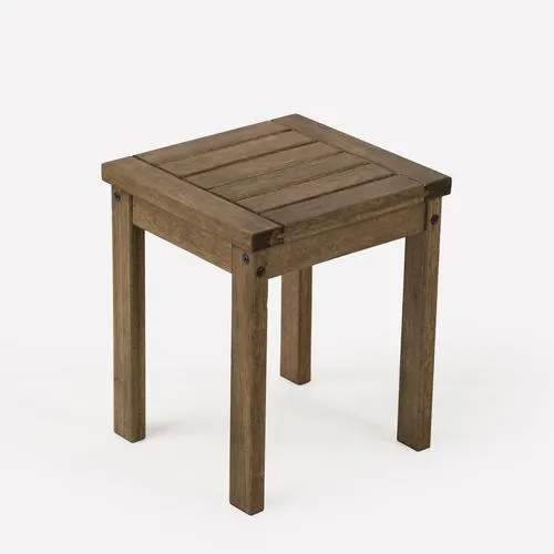 Backyard Creations™ Wood End Table 11-1/2" W x 12" L x 14" H