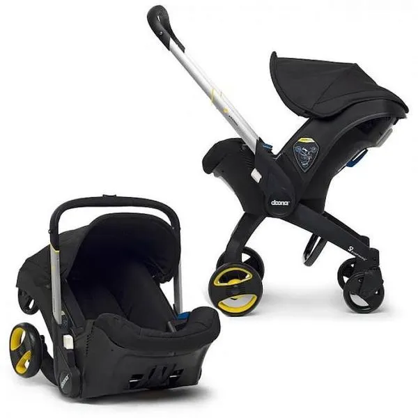 Doona | Baby Bilstol i l 0-13 kg og Trille | Nitro Black