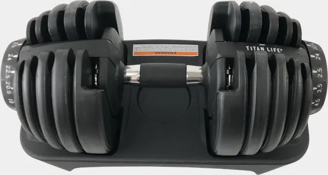 Adjustable Dumbbell 2, 5-24 kg, justerbar dumbbell - Svart