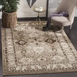 SAFAVIEH Vintage Hamadan Collection Area Rug 67 x 9 Taupe Oriental Traditional Persi...