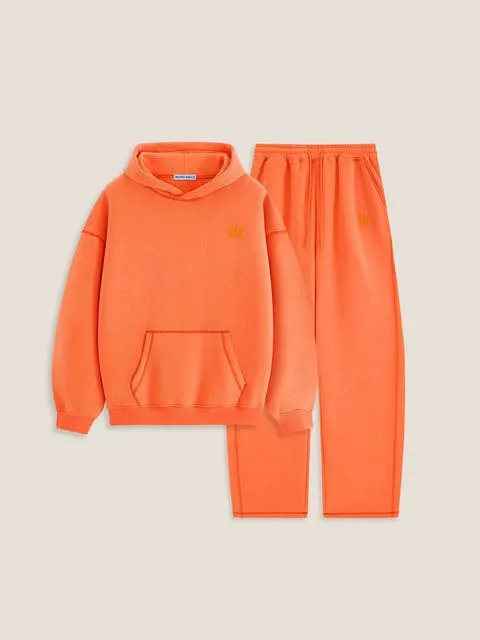 AELFRIC EDEN Cloud Essential Fleece Pullover Hoodie Super Baggy Set
