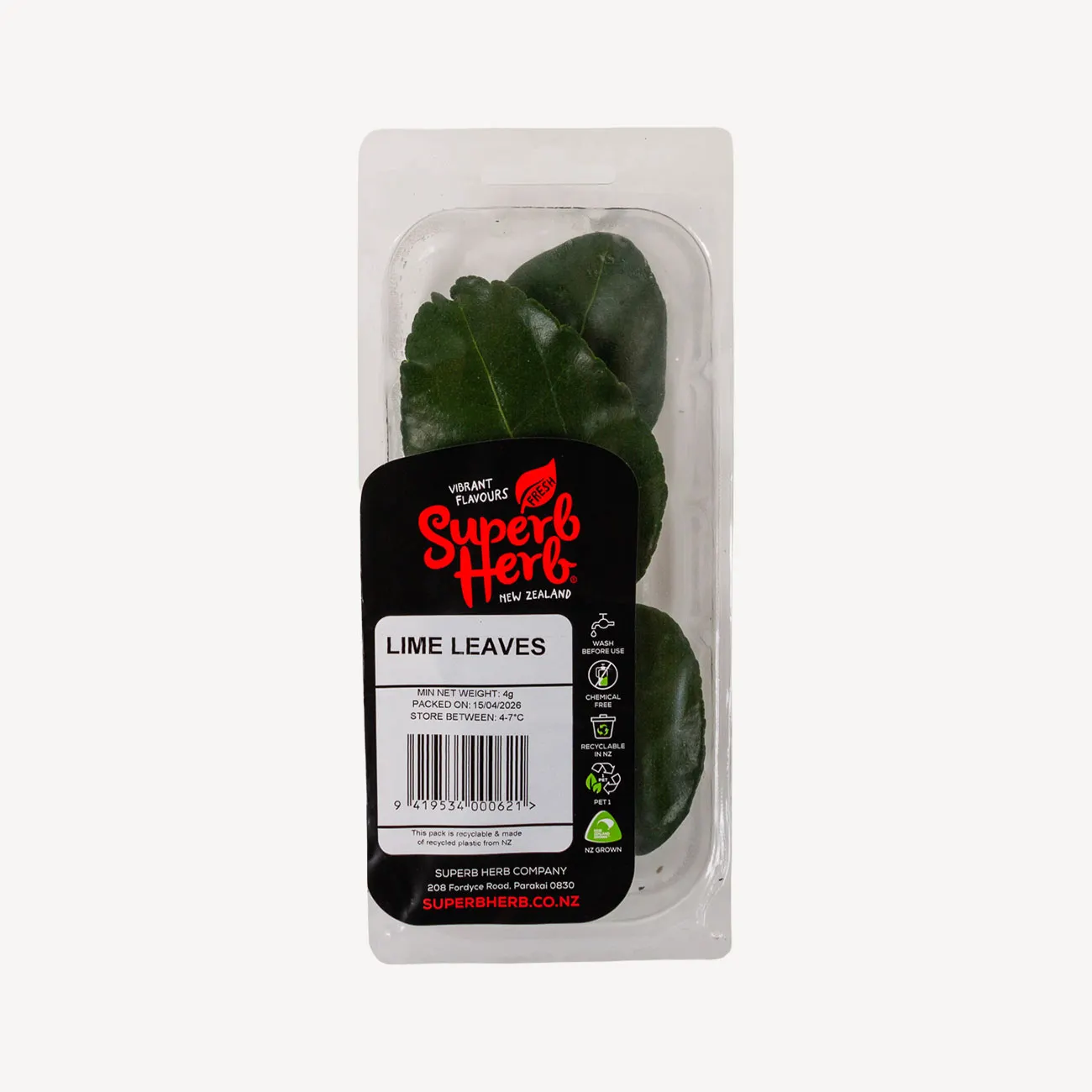 superb herbs kaffir lime pp 4g