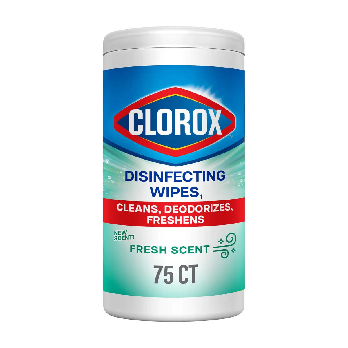 Clorox Disinfecting Cleaning Wipes, Fresh Scent, 75 ct