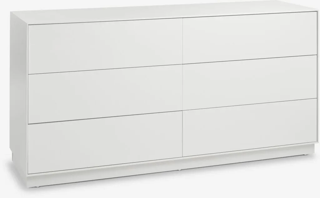 Cassettiera 3+3 cassetti VITTRUP bianco