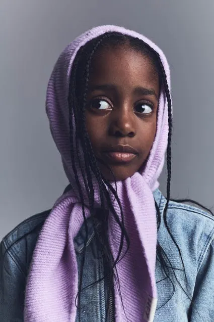 Kids driehoeksjaal met label