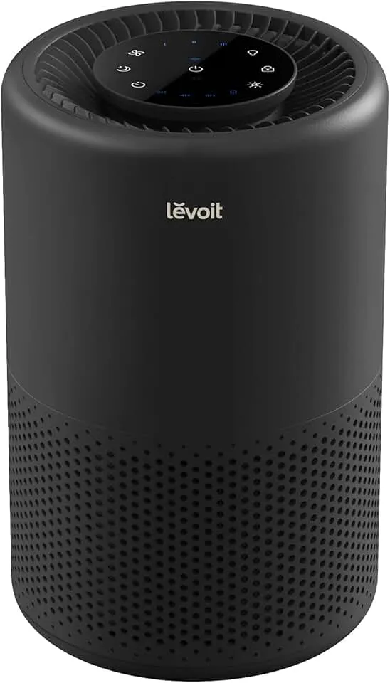 LEVOIT Air Purifier for Home Bedroom, Smart WiFi Alexa Control, AHAM VERIFIDE, 3-in-1 Filter with HEPA Sleep Mode for Allergies, Pollutants, Smoke, Dust, Core 200S-P, Black