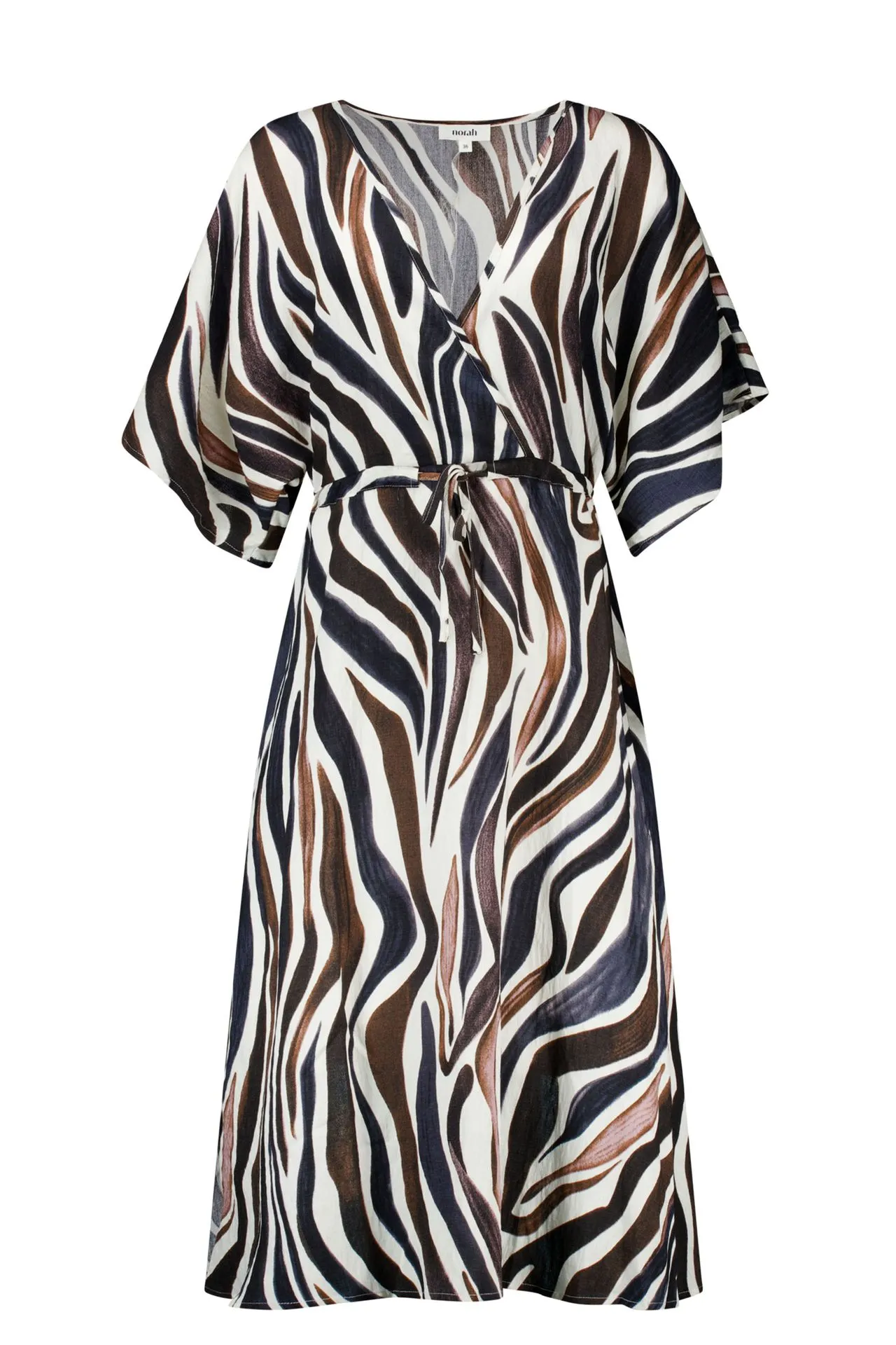 Midi jurk met zebraprint