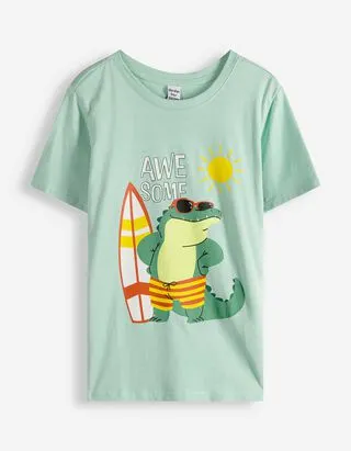 Maglia - Stampa frontale - Menta