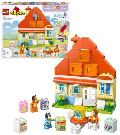 LEGO®DUPLO BLUEY 10459 - LA MAISON DE FAMILLE DE BLUEY ET LE JEU DE MEMOIRE