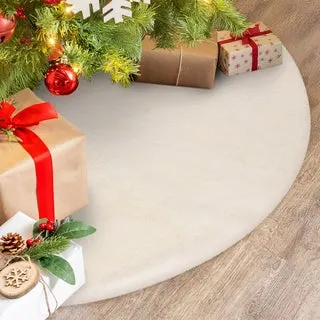 60" Mon Chateau Faux Fur Tree Skirt