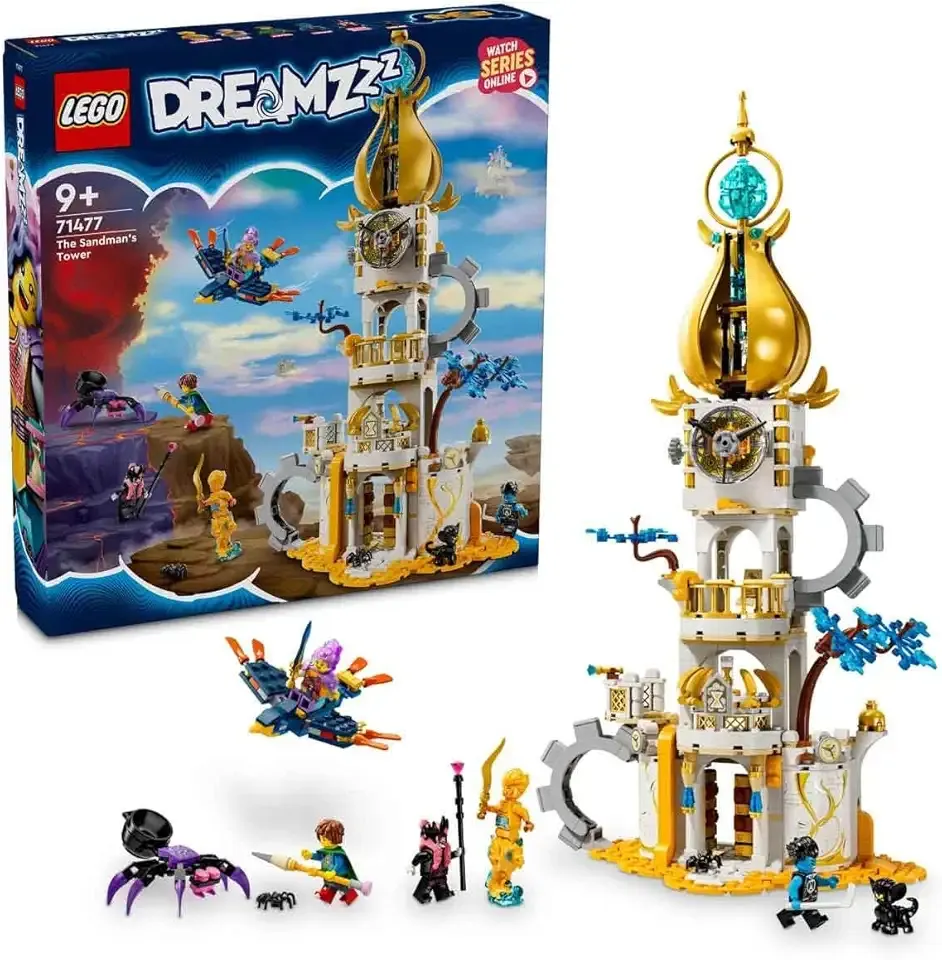 DREAMZzz 2-in-1 Sandmerchant's Tower Castle Toy with Spider and Bird Figurines Witch Gift for Boys and Girls from 9 Years Old 71477