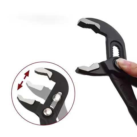 3Pcs Quick Auto‑Adjust Water Pump Pliers Multifunctional Large Opening Universal Wrench Household Faucet Repair Hand Tool