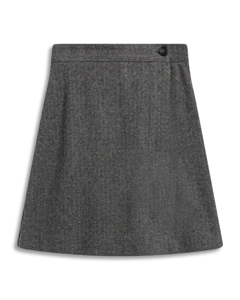 Short Culottes In Micro Jacquard Jersey - Grå