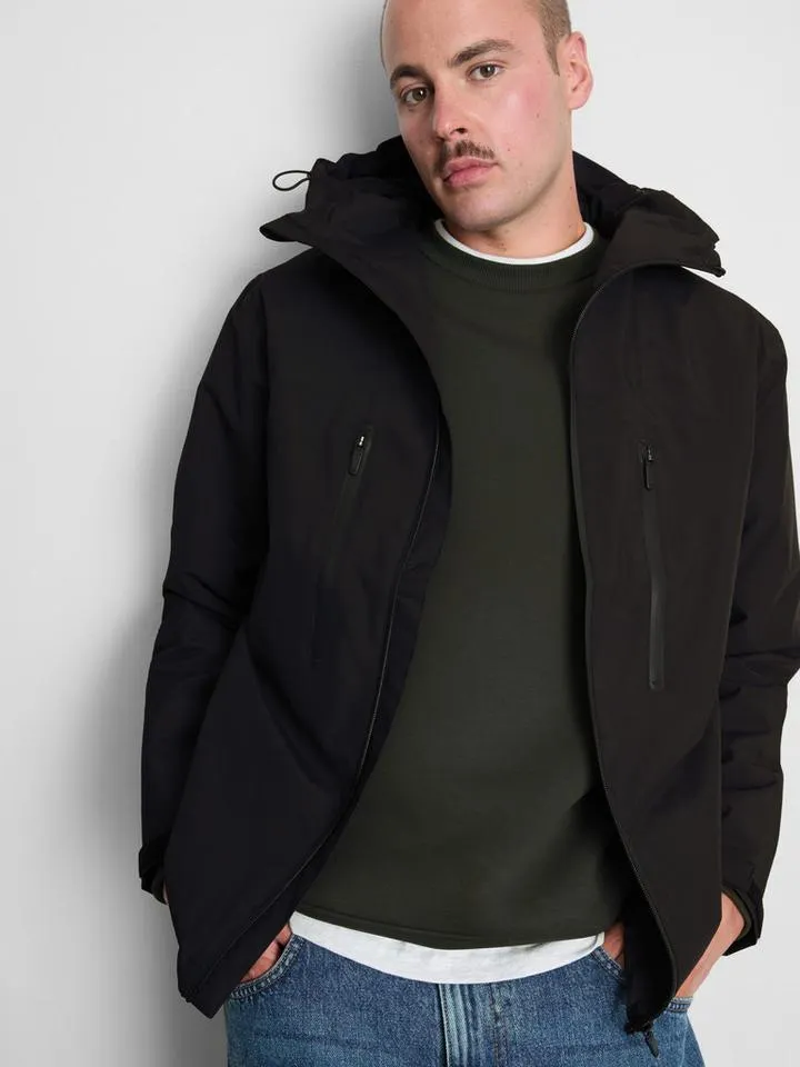 Imperméable zippé à capuche