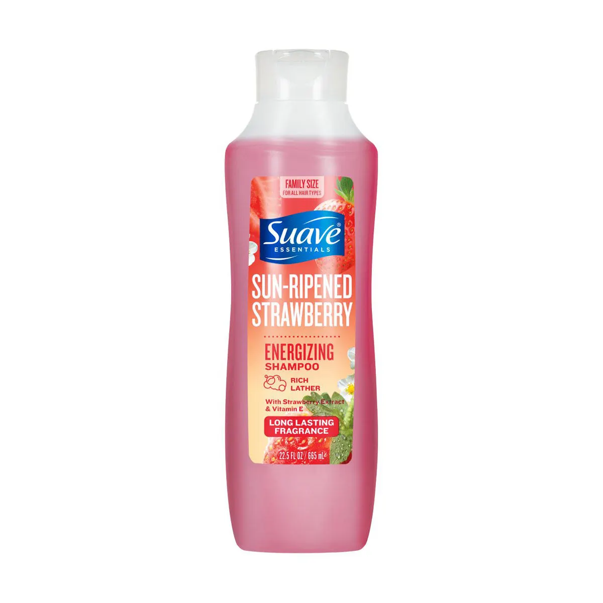 Suave Sun-Ripened Strawberry Shampoo with Strawberry Extract & Vitamin E, 22.5 oz