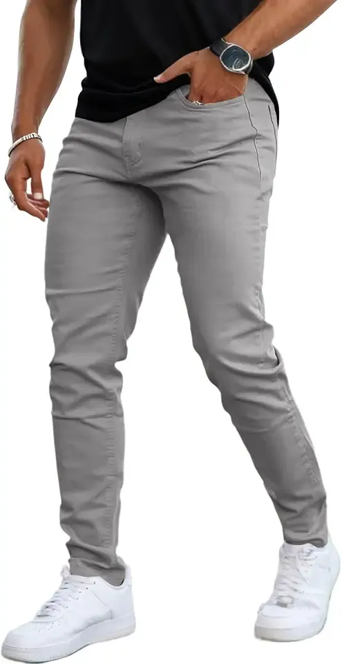 Skinny Jeans Men Slim Fit Stretch Tapered Leg 28/30//32 in