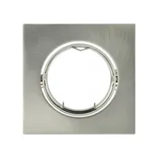 Anneau carré orientable alu brosse pour spot diamètre 8,5 cm - Colours