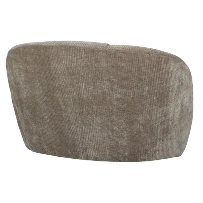 2-zits bankje Mojo Mojo 2-zits Bankje Links - Geweven Ribstof - Donkerzand