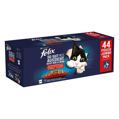 Mégapack Felix Tendres Effilés en gelée 132 x 85 g