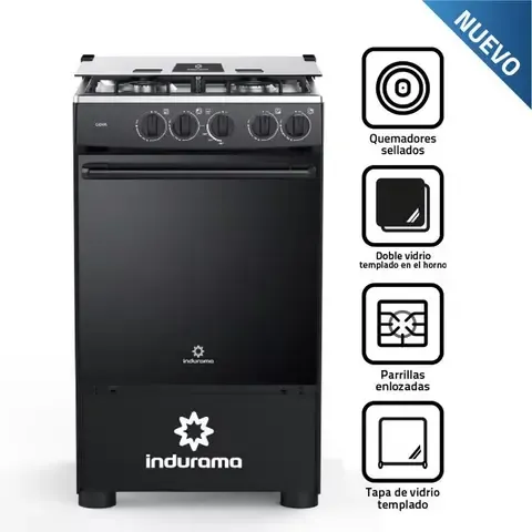 Cocina a Gas 4 Hornillas Goya - Negro