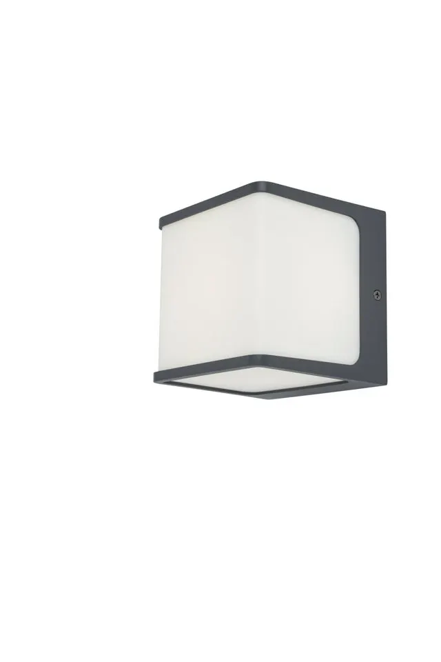 Applique LED moderno da esterno Telin 14.2W antracite IP54, luce bianco naturale 1580 lumen, INSPIRE
