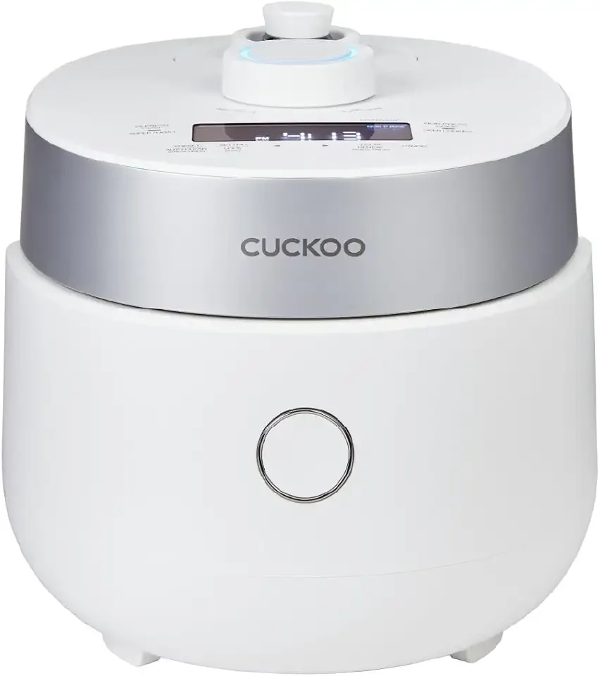 CUCKOO CRP-MHTR0309F | 3-Cup (Uncooked) Twin Pressure Induction Heating Rice Cooker | 11 Menu Options: High/Non-Pressure & More, Made in Korea | White, 3 Cups