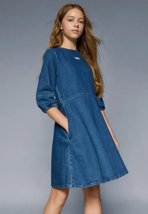 Calvin Klein Jeans Dongerikjole - vibrant blue