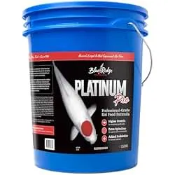 Blue Ridge Koi Fish Food 14lb - Koi Food 3/16” Platinum Pro Formula Goldfish Food, Premium Fish Food for Ponds, Ponds Fish Food, Floating Pond Pellet