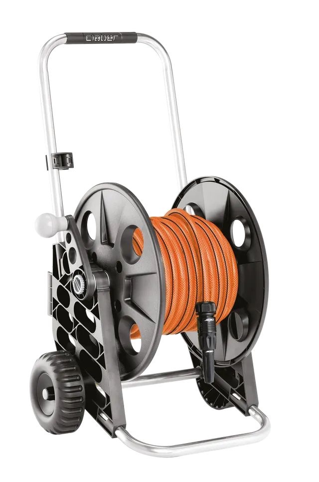 Carrello avvolgitubo equipaggiato CLABER tubo da 25 m