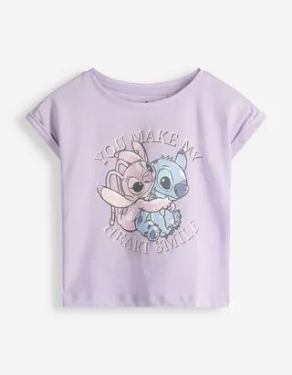 T-shirt - Lilo e Stitch - Rosa chiaro