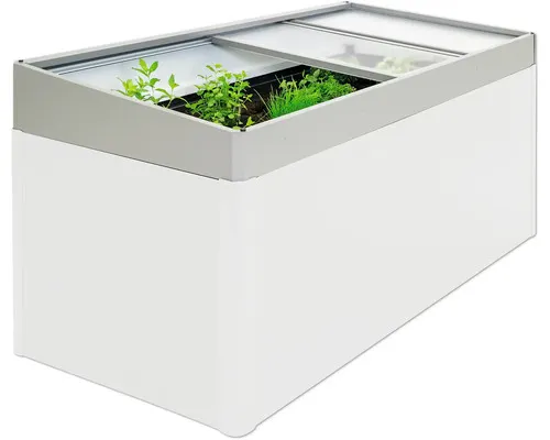 Skleníková nástavba pro vyvýšené záhony Biohort 2x1 šedý křemen