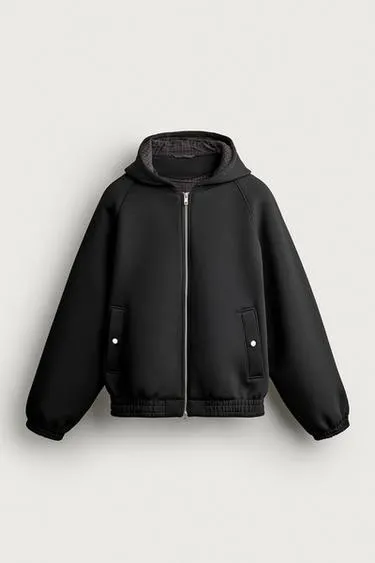 TECHNICAL RELAXED FIT HOODIE JACKET