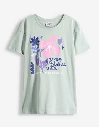 T-shirt - Stampa frontale - verde chiaro