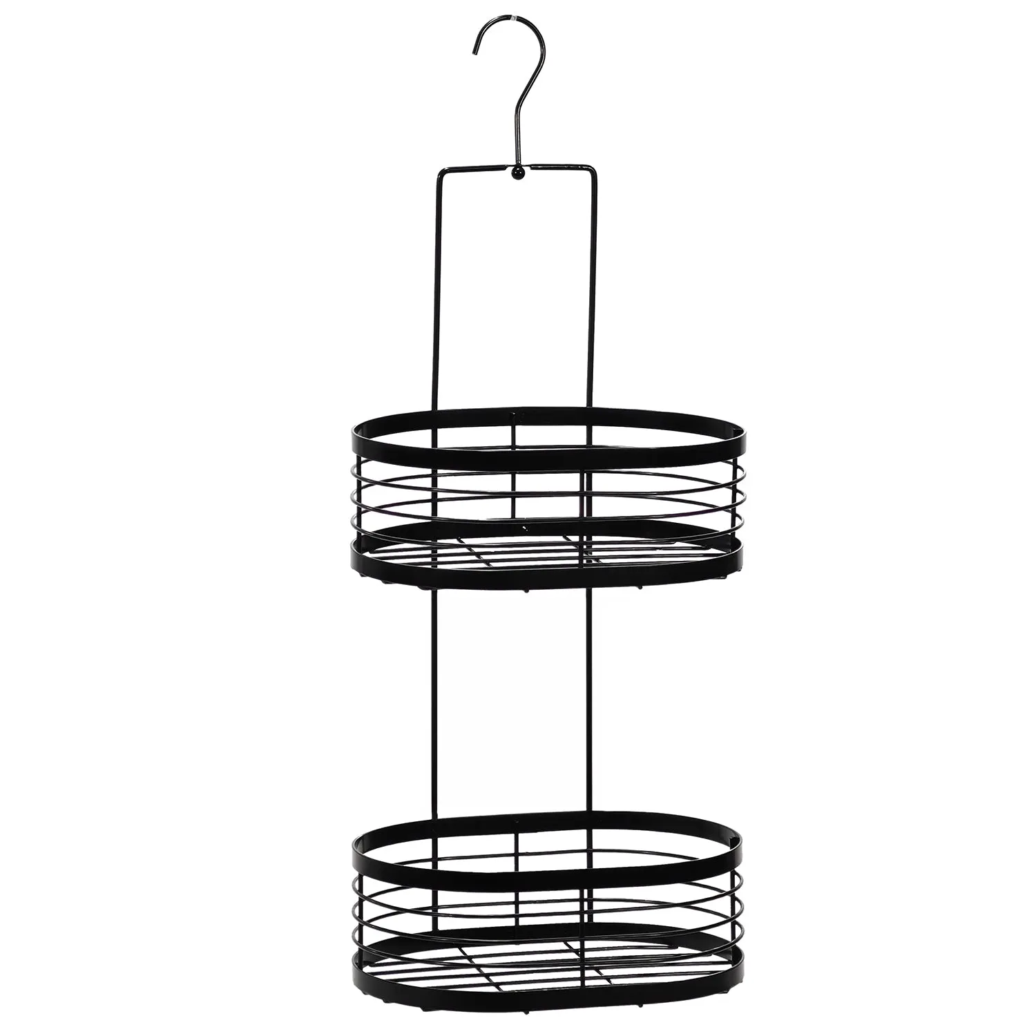 Mensola Doccia 2 ripiani in Metallo Linea Tahoma Black
