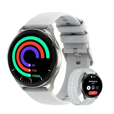 Blackview X20 1,43" AMOLED Touch-Farbbildschirm Fitnessuhr, Herzfrequenzmessung, Blutsauerstoffmessung, Wettervorhersage, Smartwatch für Damen Herren