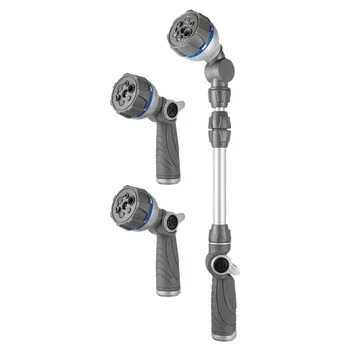 Orbit 3-piece Nozzle Set, with 2 Multi-Pattern Nozzles and One Telescoping Wand