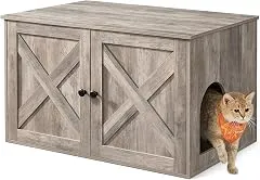 Feandrea Cat Litter Box Enclosure, End Table,…